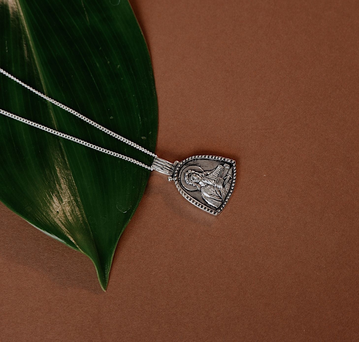 St Cecilia - Patroness of Music Necklace - Silver