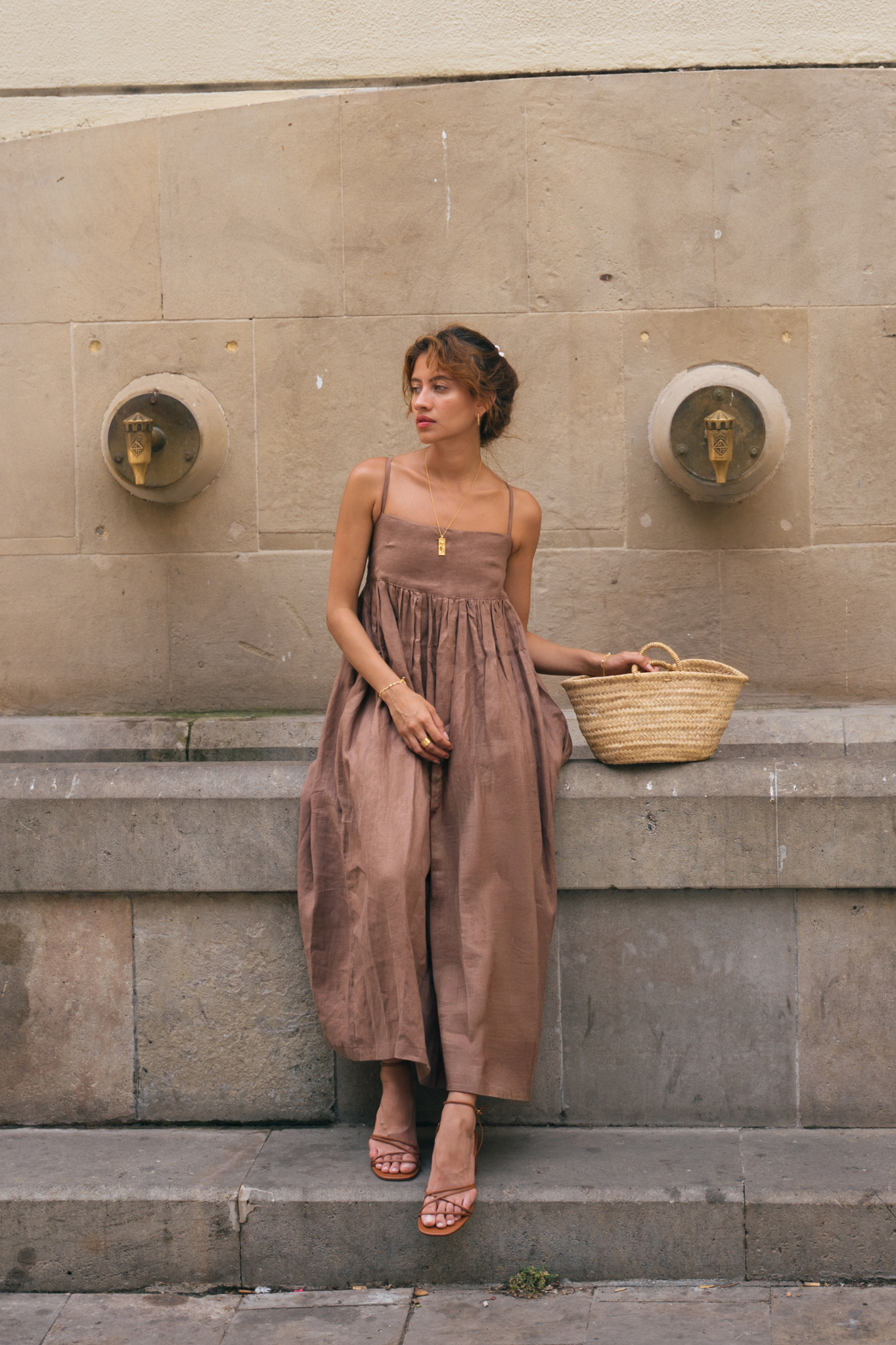 JUNIPER DRESS - Cocoa