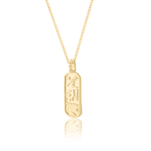 Truth & Good Luck Necklace (Reversible) -  Gold artisanal jewerly