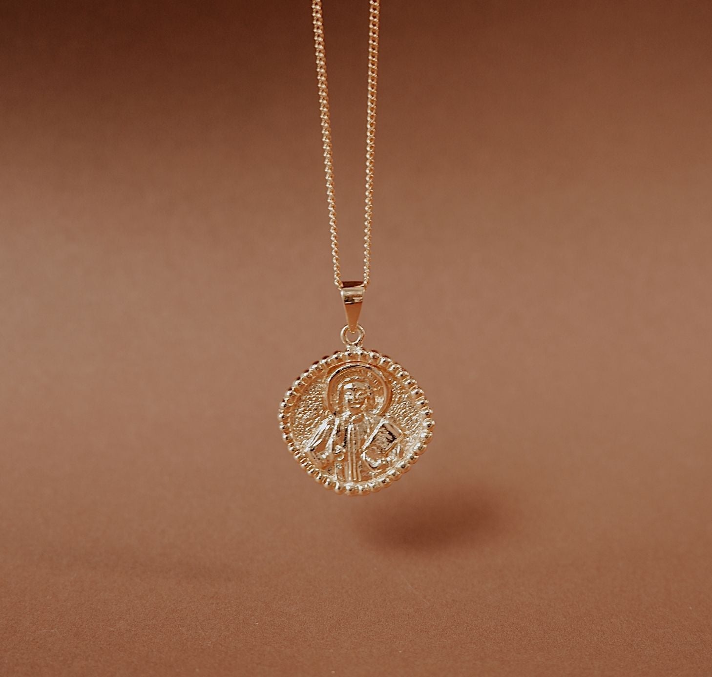 9KT SOLID GOLD - St John - Patron Saint of Love & Friendships