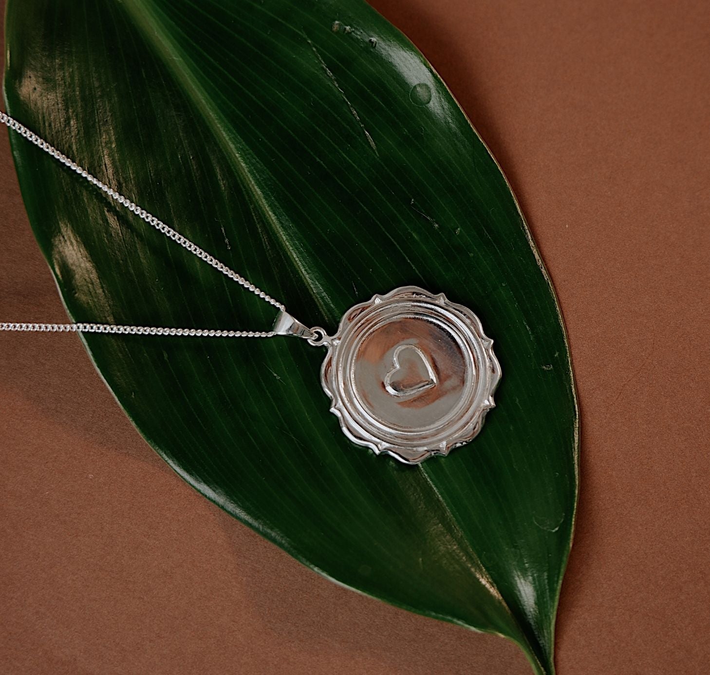 SERENA 'LOVE' NECKLACE PENDANT - SILVER