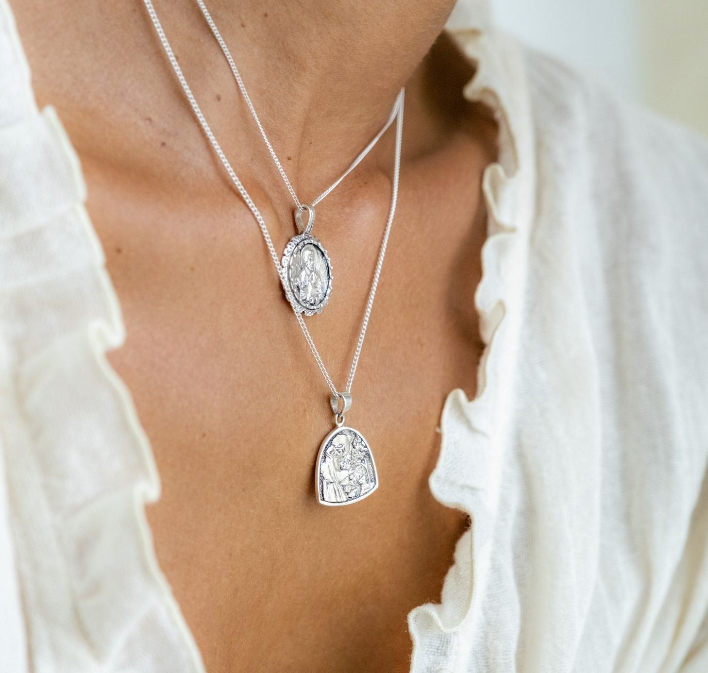 Health Necklace (Reversible) -  Silver