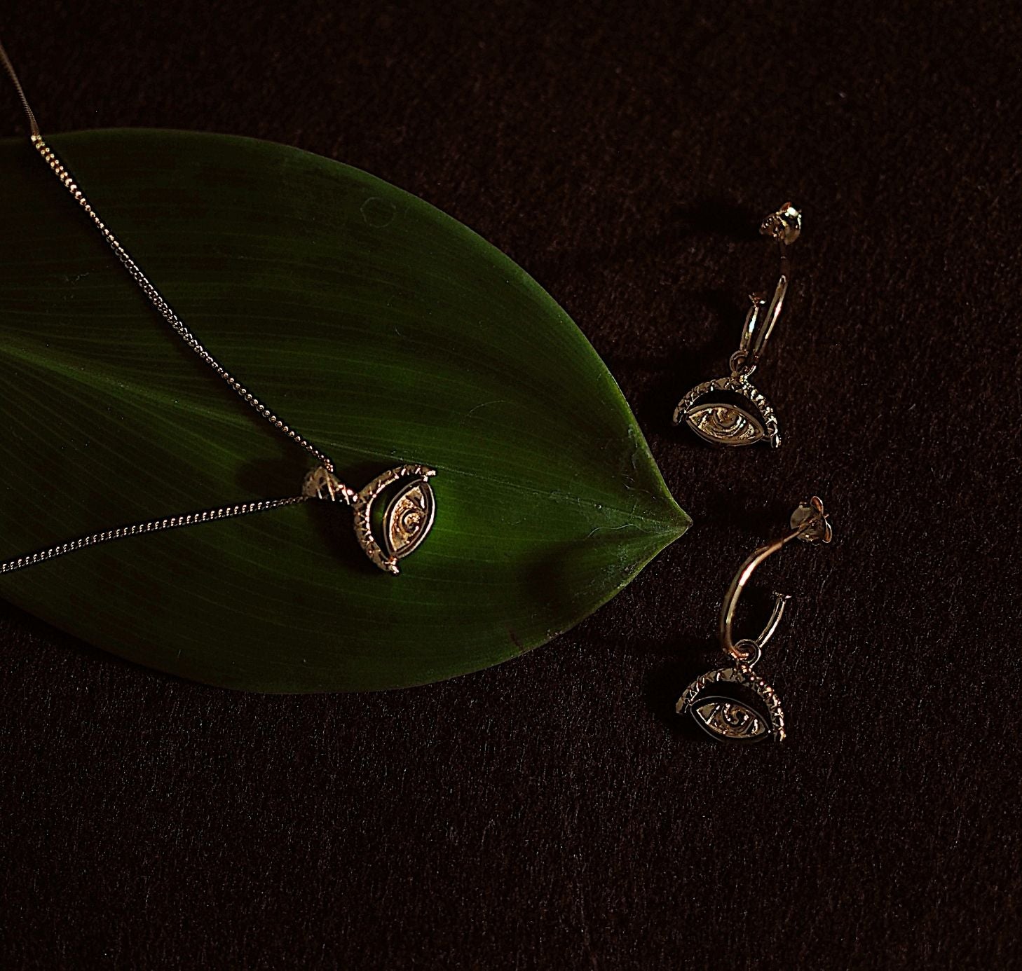 Protection Evil Eye Earrings -  Gold