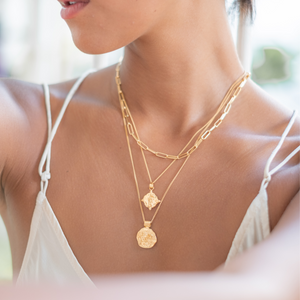 Health Necklace (Reversible) - Gold Canggu jewelry store