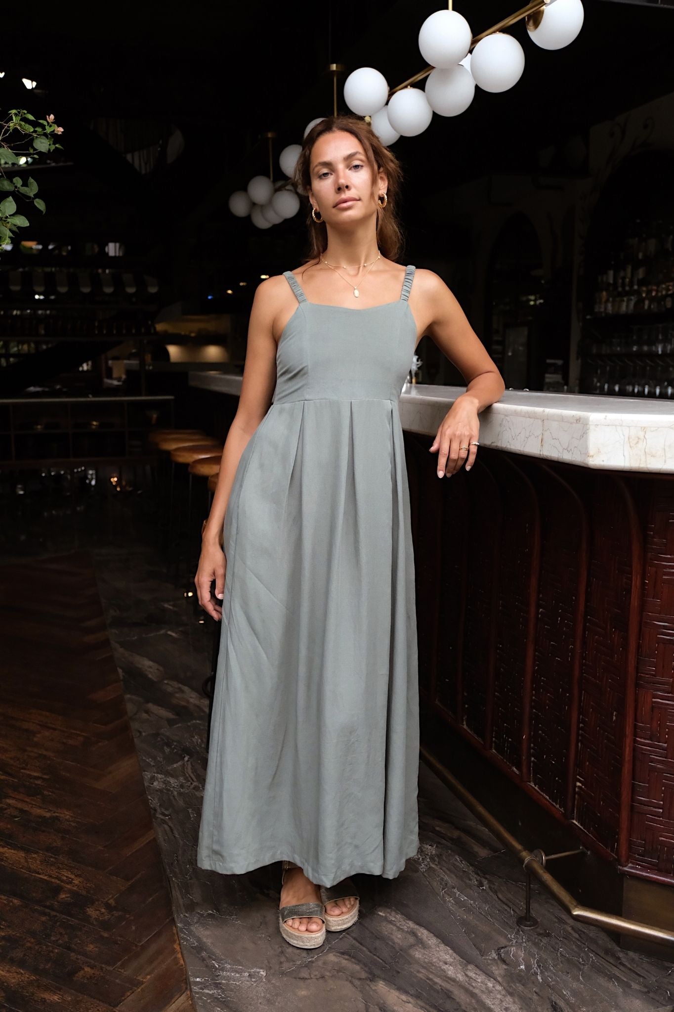 JASMINE DRESS - Agave