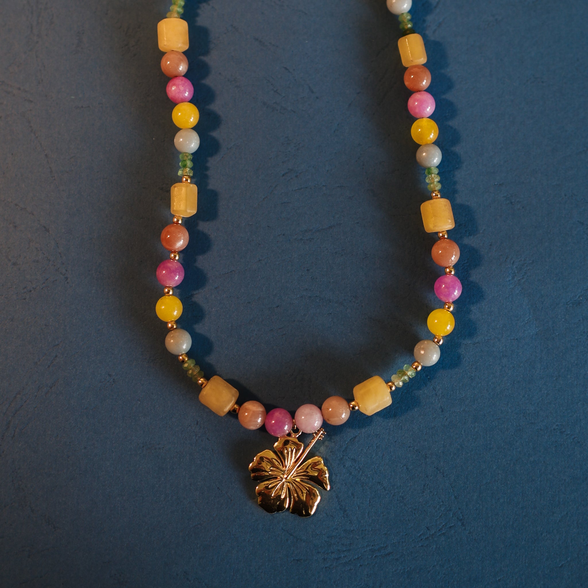 Hibiscus Necklace - Tahnee Kelland x Luna & Rose - Gold