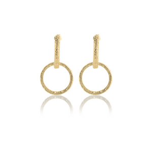 Support Earrings -  Gold Eco-friendly earrings