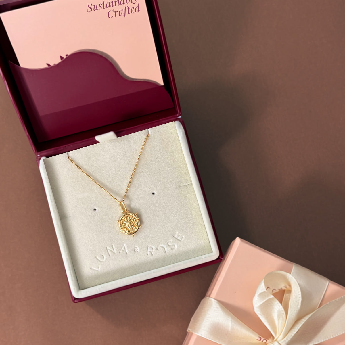 Petite Medusa Pendant for Protection Necklace - Gold