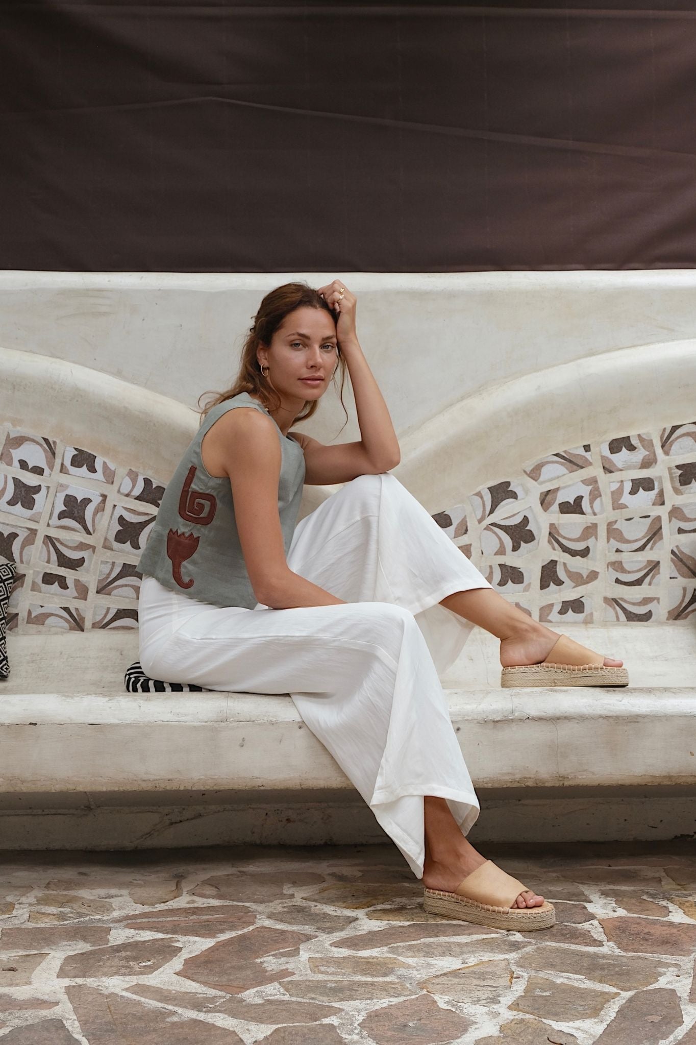 DAHLIA CROP TOP - Agave