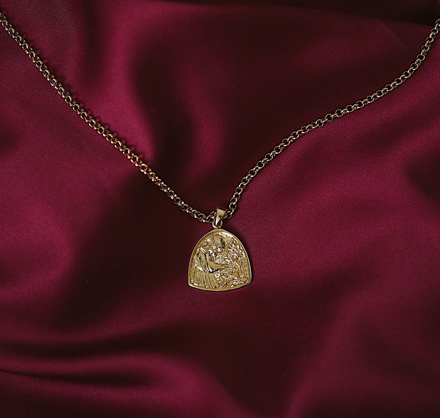 St Assisi - Patron Saint of Animals & Environment - CHARM ONLY - Gold