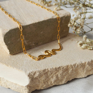 Snake 'Rebirth' Necklace -  GoldCanggu jewelry store