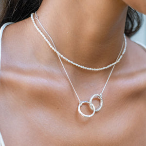 Support Necklace -  Silver sustainable jewels collection 