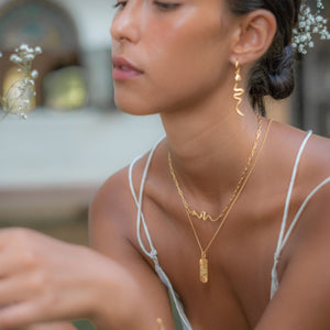 Snake 'Rebirth' Necklace -  Gold Handmade Balinese jewelry