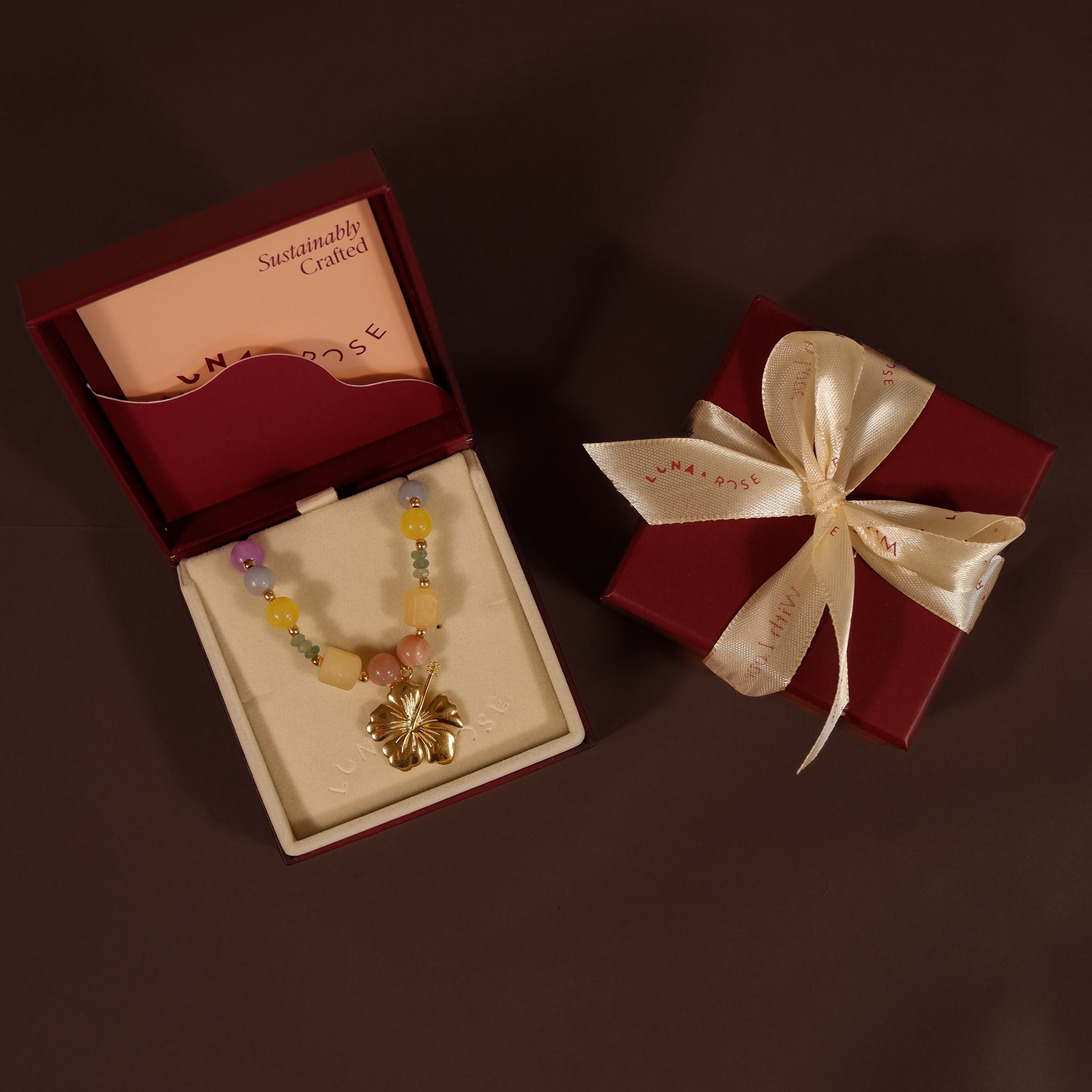 Hibiscus Necklace - Tahnee Kelland x Luna & Rose - Gold