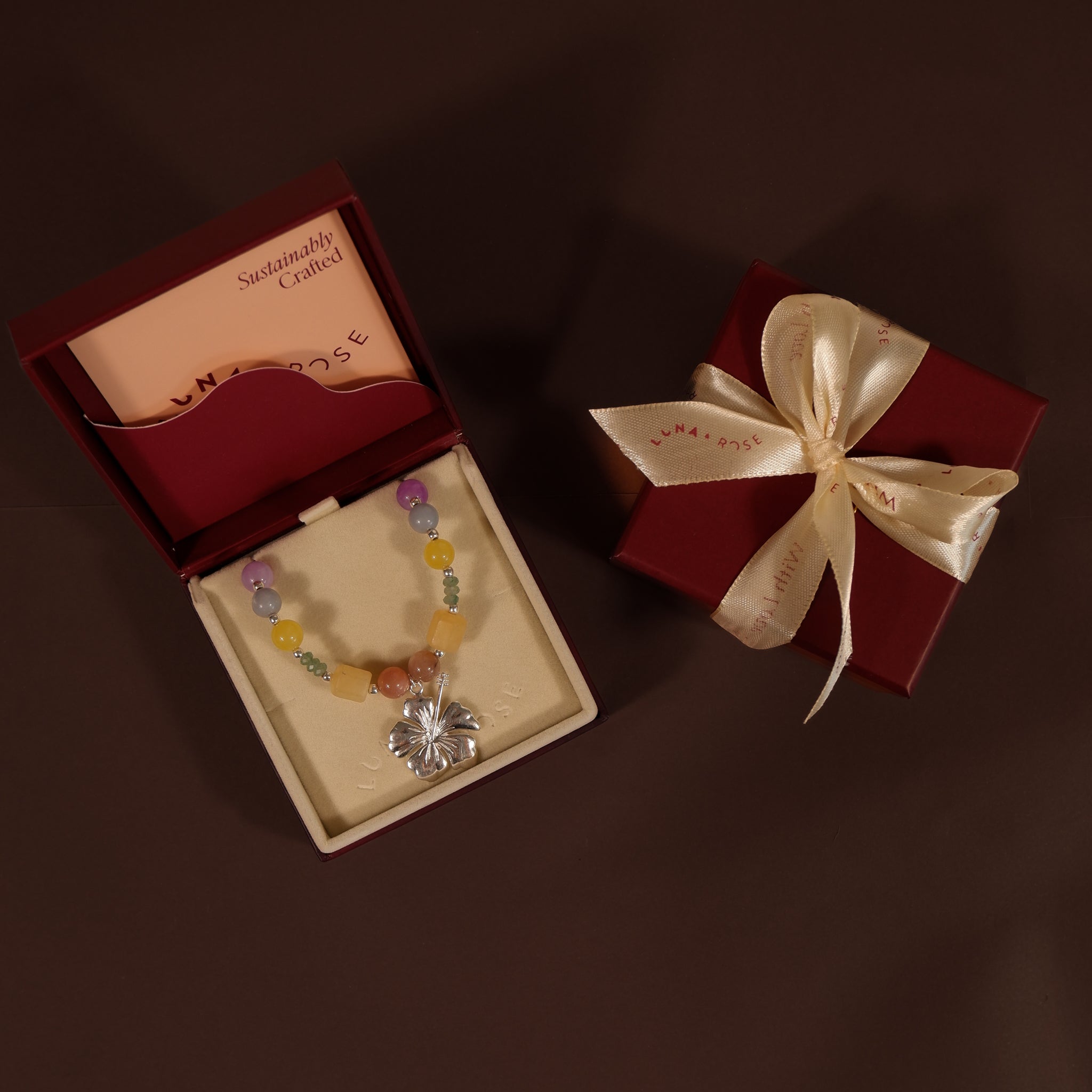 Hibiscus Necklace - Tahnee Kelland x Luna & Rose - Silver