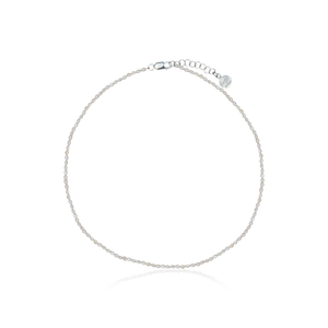 Timeless Mini Pearl Necklace - Silver