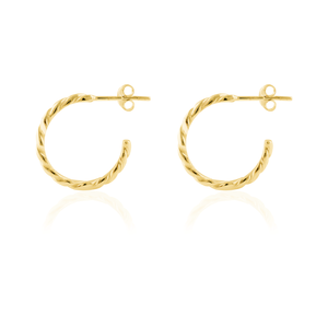 The Hudson Twisted Hoops 20mm - Gold