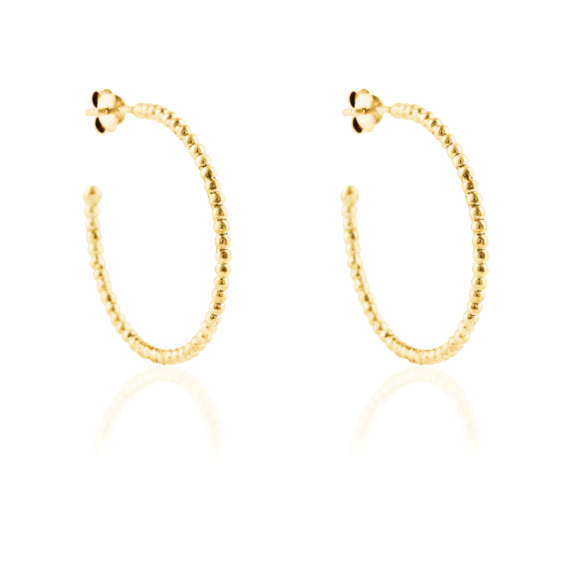 Central Park Dotty Earrings 30mm - Gold