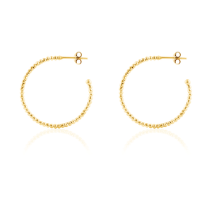 Central Park Dotty Earrings 30mm - Gold
