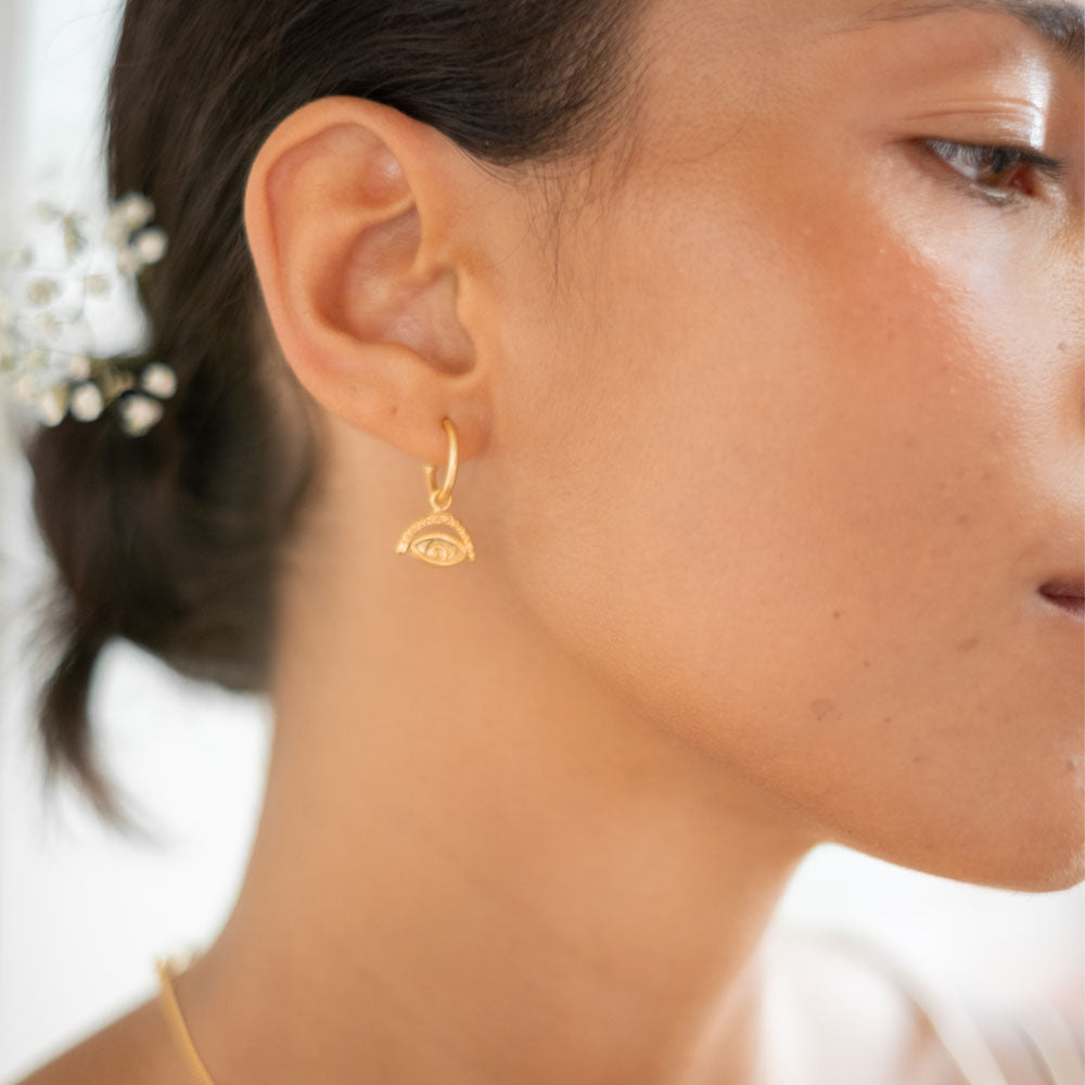 Protection Earrings -  Gold Eco-friendly Balinese accessories