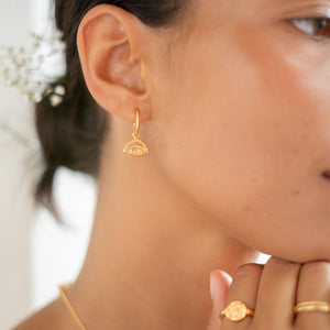 Protection Earrings -  Gold Artisanal Bali creations