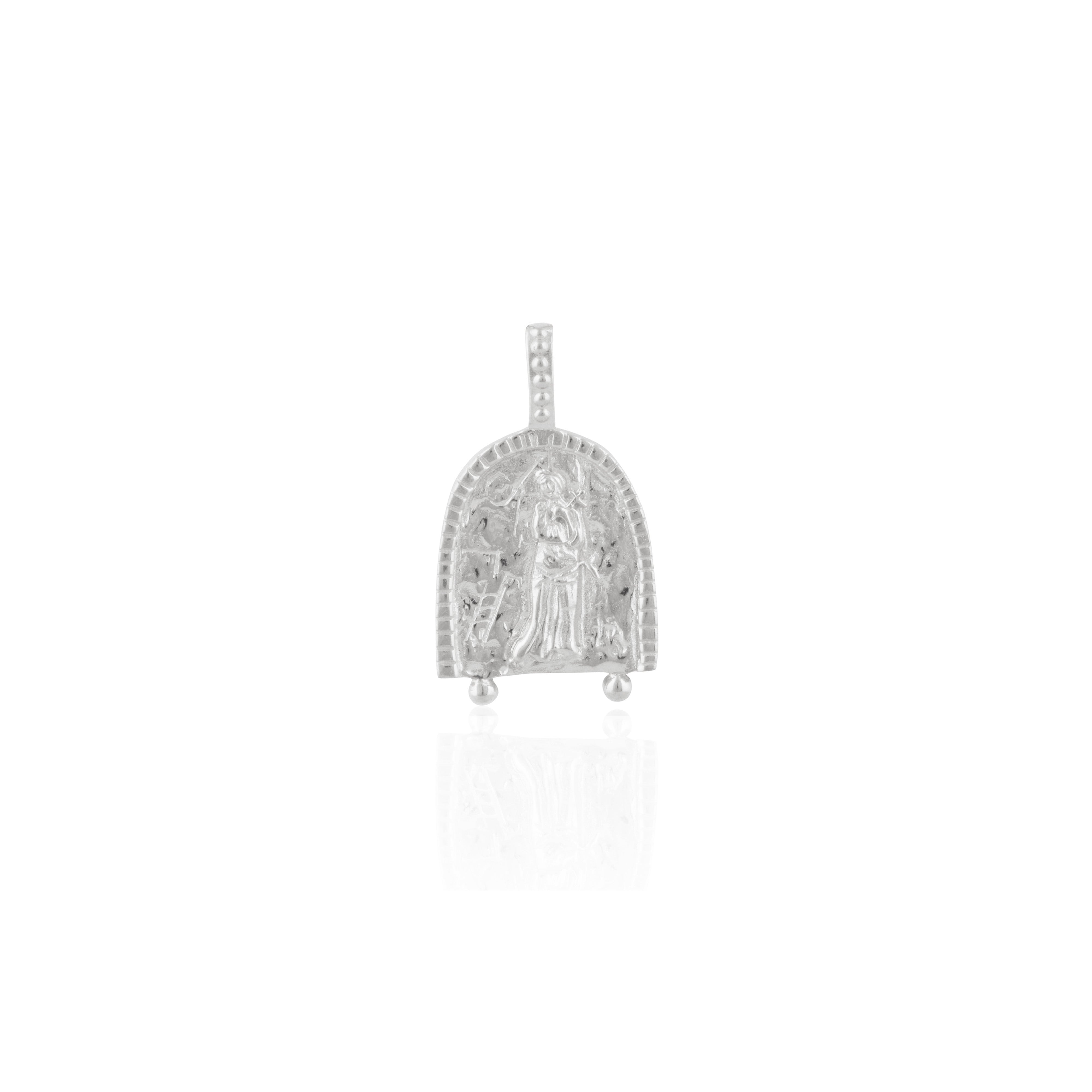Joan of Arc - Icon of Freedom, Determination & Independence CHARM ONLY - Silver