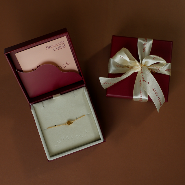 Lock BFF Bracelet - SINGLE - Gold in packaging luna and rose