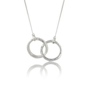 Luna & Rose Support Necklace -  Silver Bali