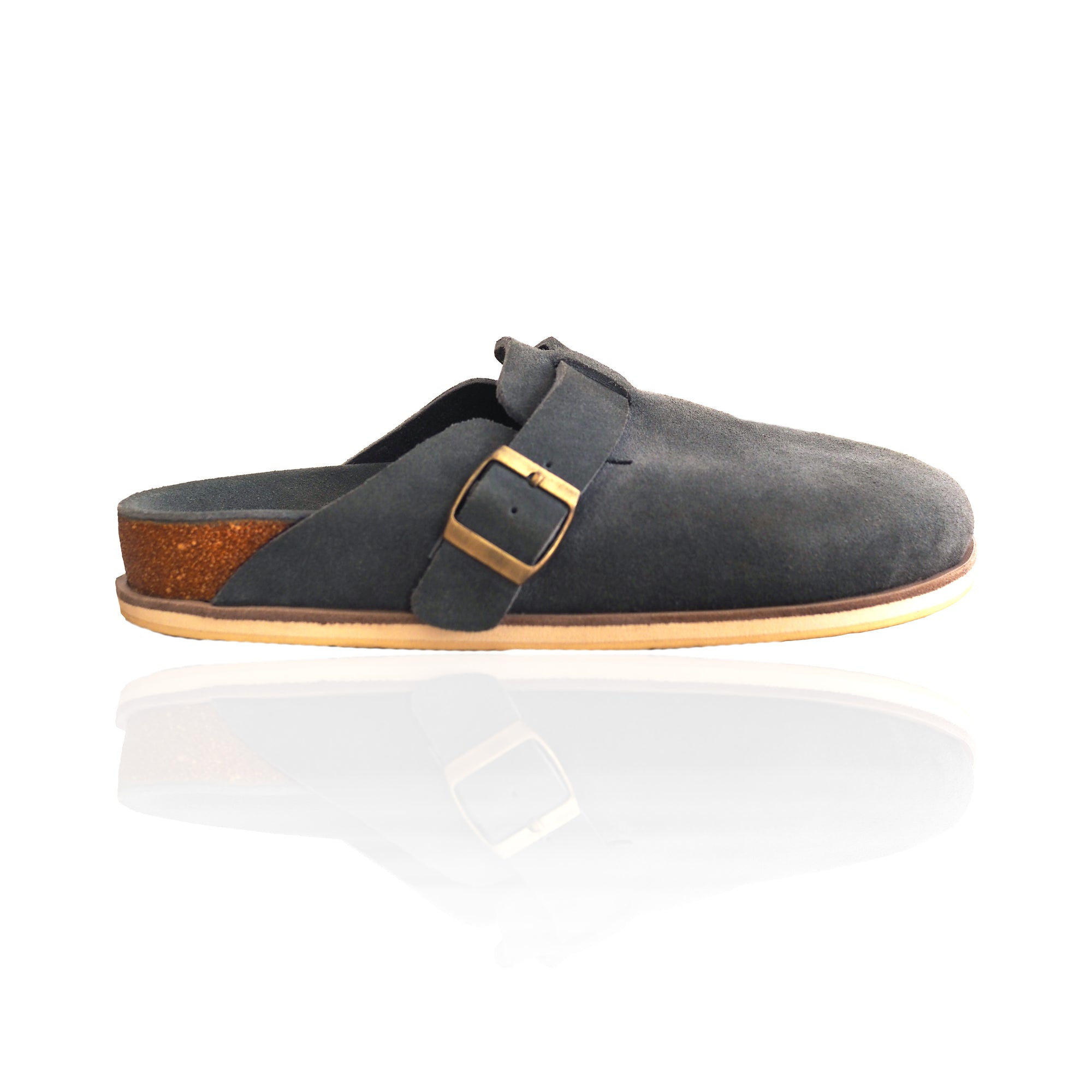 Amalfi Mule - Stone Leather