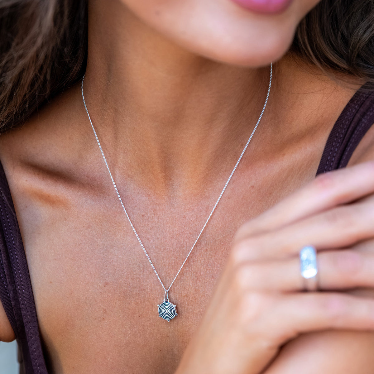 Petite Medusa Pendant for Protection - CHARM ONLY - Silver