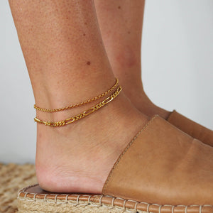 Manhattan Anklet - Gold