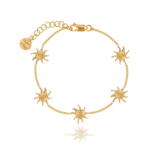 Neri x Luna & Rose - Celestial Sun Bracelet - Gold