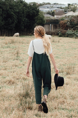 Luna & Rose Ollie Overalls - Rosemary Green