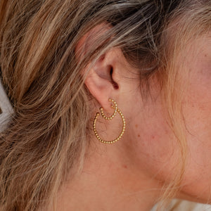 Central Park Dotty Earrings 10mm - Goud