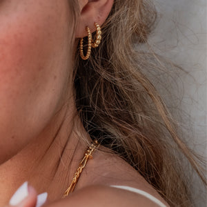 Central Park Dotty Earrings 17mm - Goud