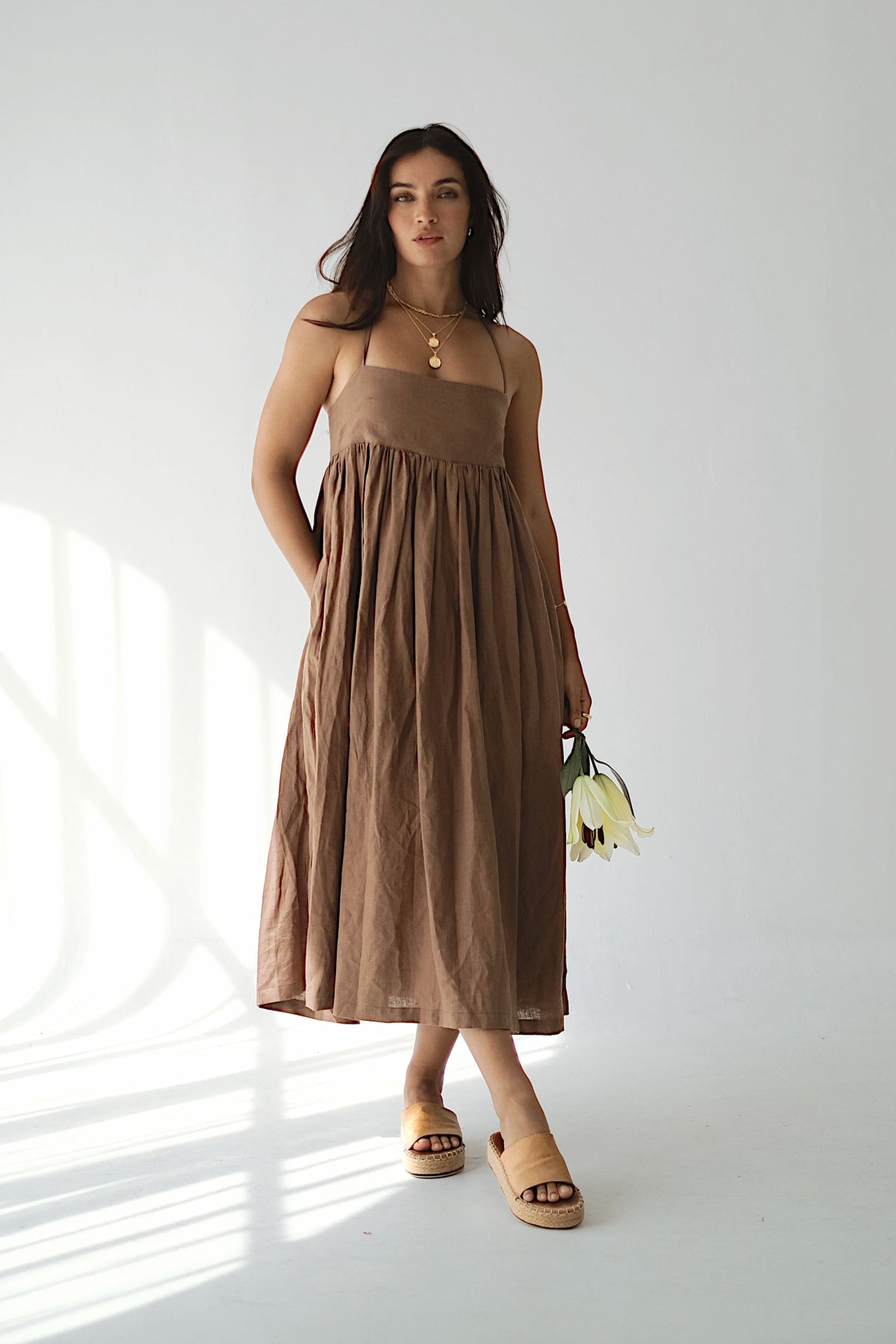 JUNIPER DRESS - Cocoa
