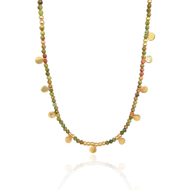 Sienna Sol Necklace - Gold in white background