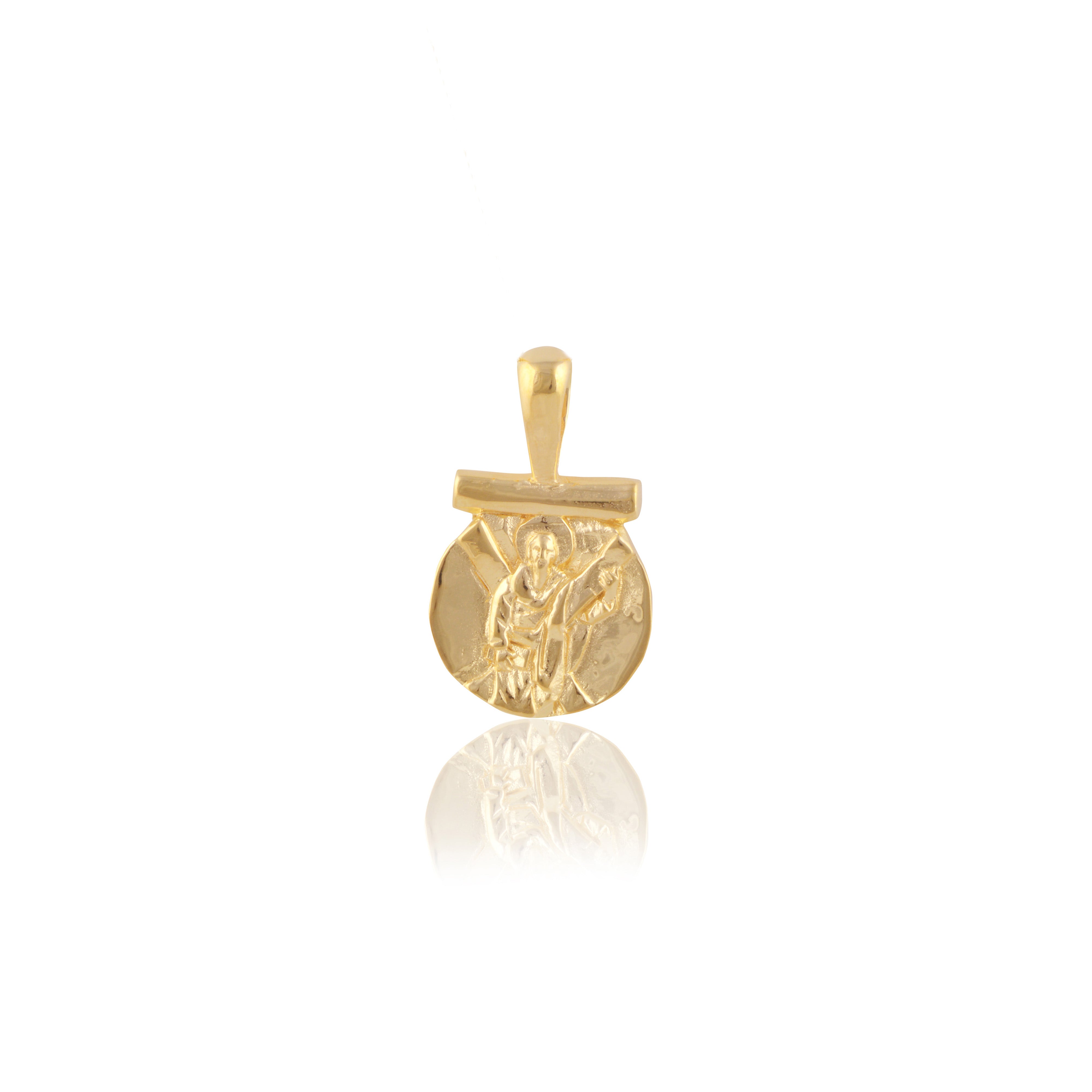 St Andrew - Patron Saint of Strength, Guidance & Hope CHARM ONLY - Gold