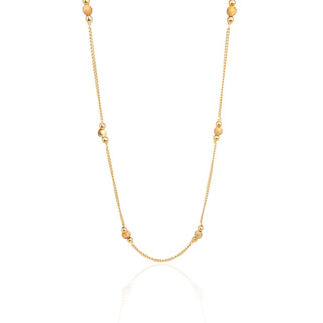 The Sunstone Necklace - Gold in white background