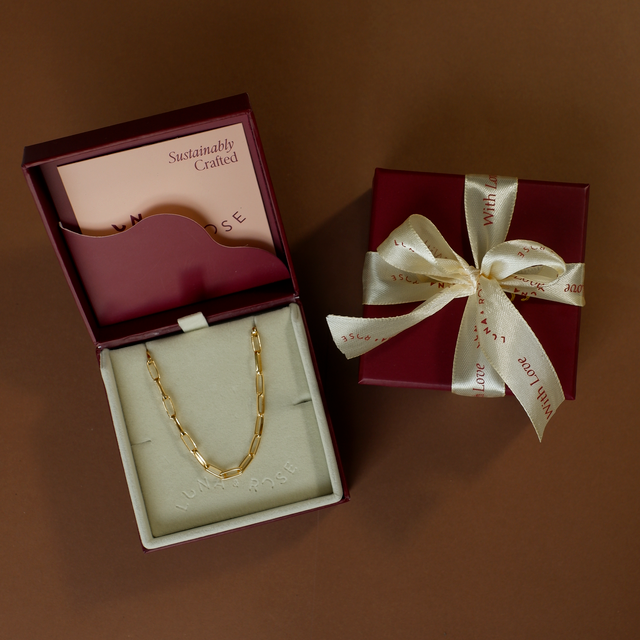 Washington Paper Clip Chain Necklace - Gold