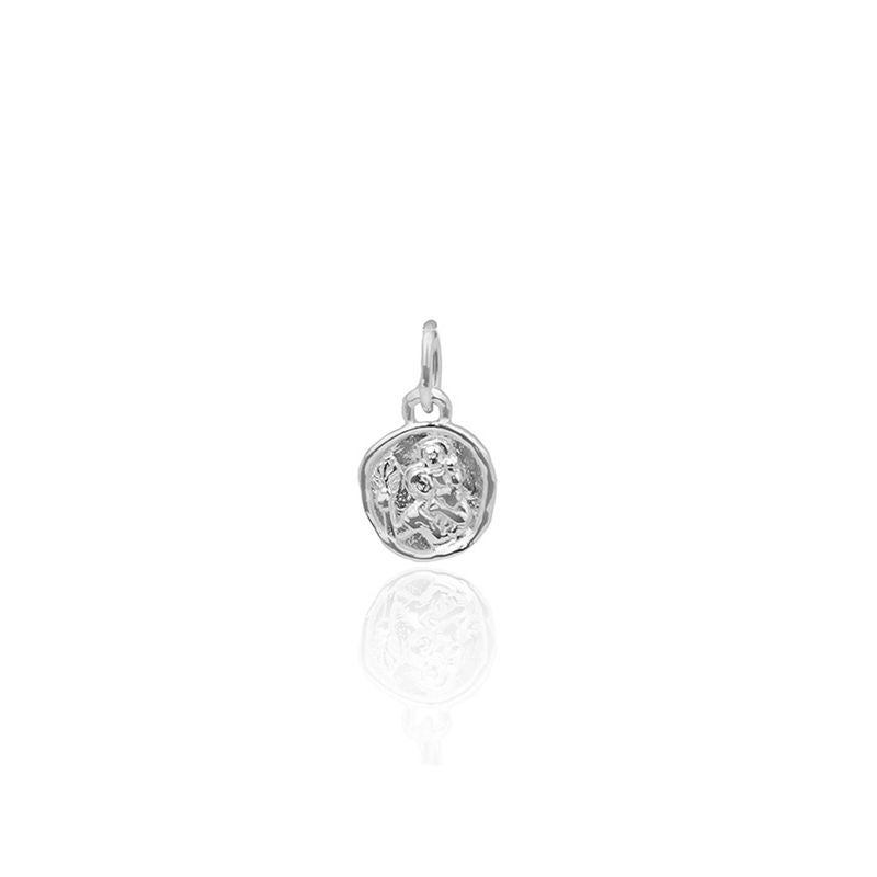 mini Saint Christopher charm silver