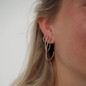 Central Park Dotty Earrings 23mm - Silver