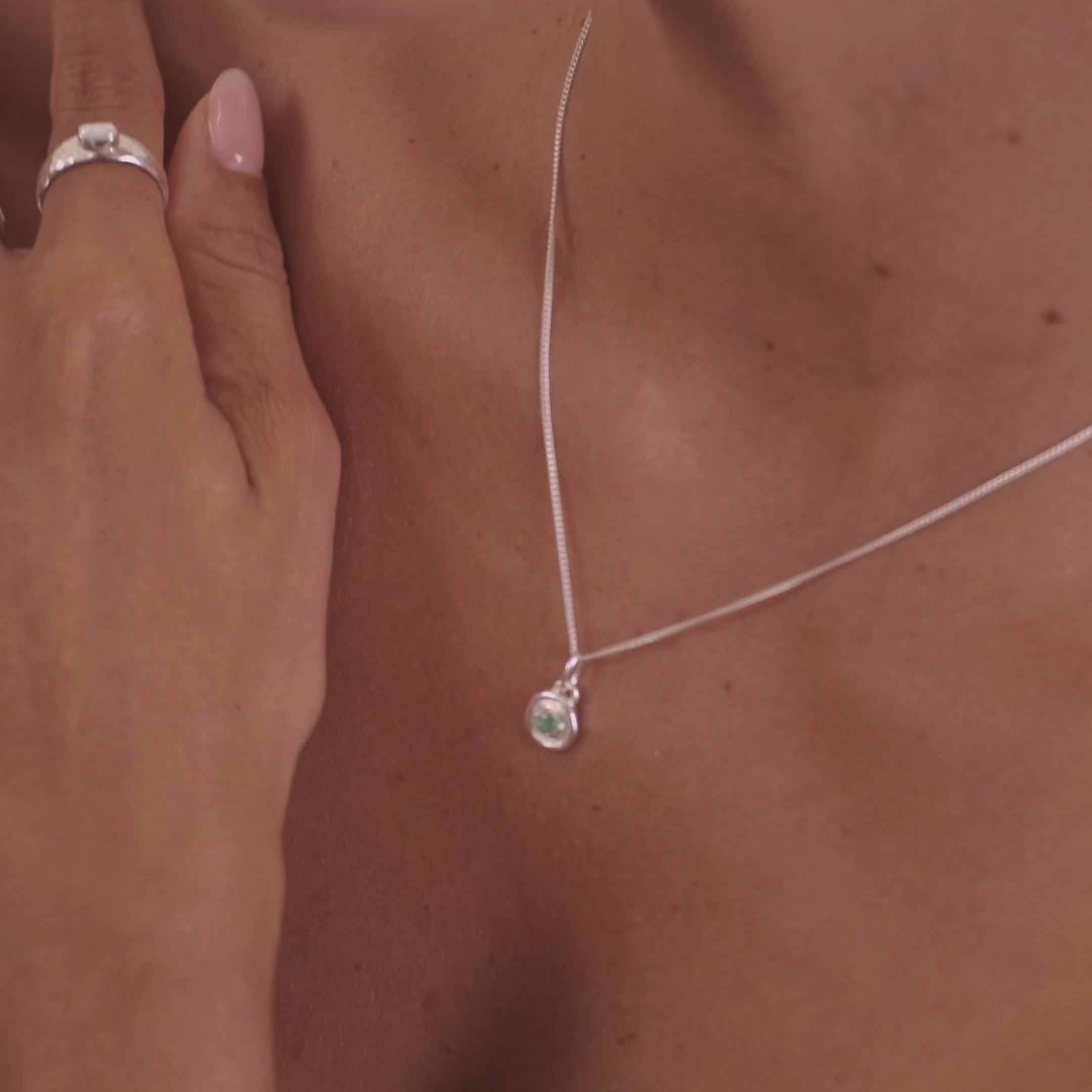 video may birthstone emerald silver 
