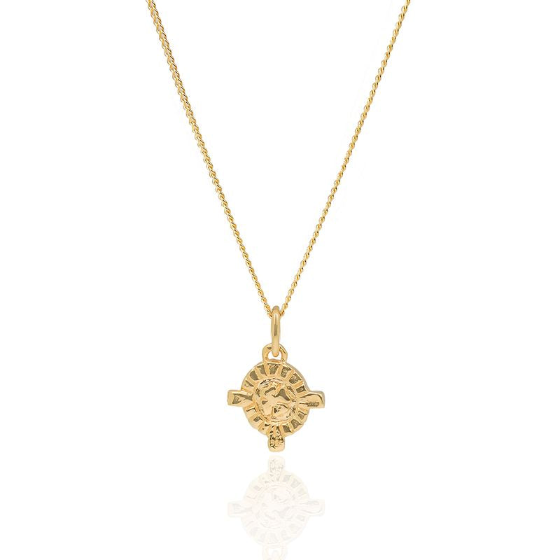 t. Dymphna pendant showcased against a plain white backdrop