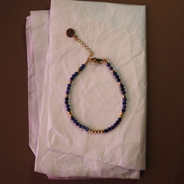 the indigo tide bracelet gold by luna rose