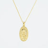 Video of 9KT SOLID GOLD St Melangell - Patron Saint of Small Animals Necklace