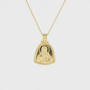 Video of St Cecilia - Patroness of Music Necklace - Gold