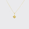 SOLID GOLD - Single Heart of Gold Necklace Video