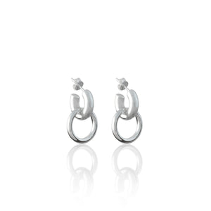 Luna & Rose Recycled Silver Amalfi Hoop Earrings
