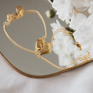 BFF Broken Heart Bracelet SET of 2 - Gold